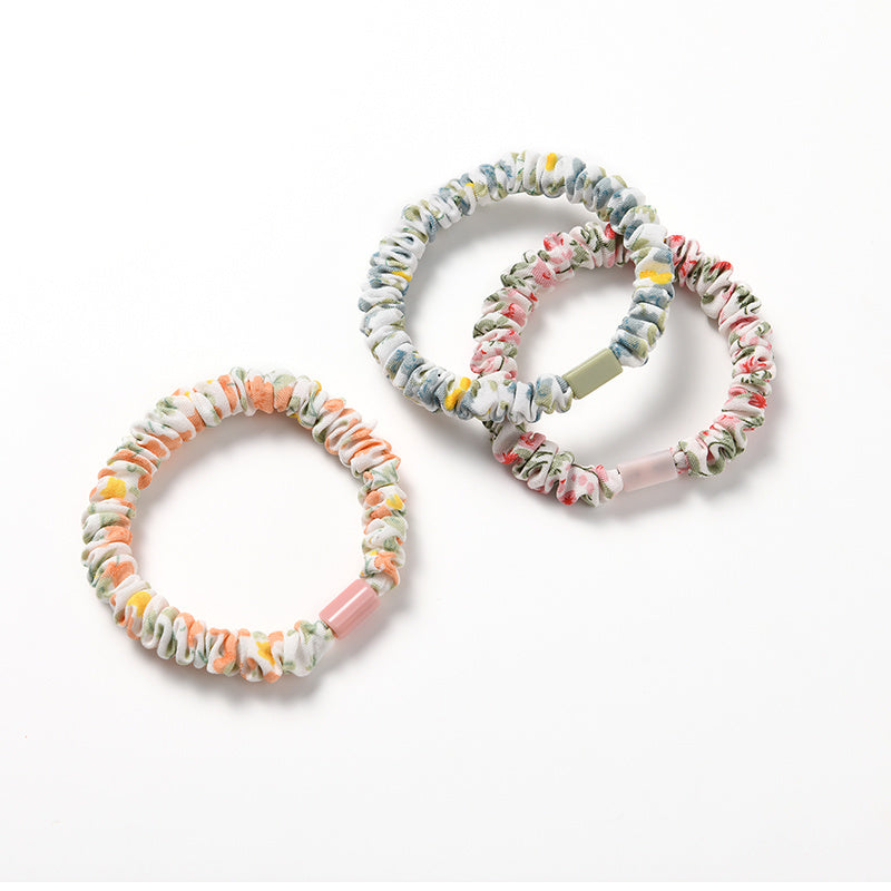 Korean Floral Children's Cute Hair String Rubber Band Hair Ring