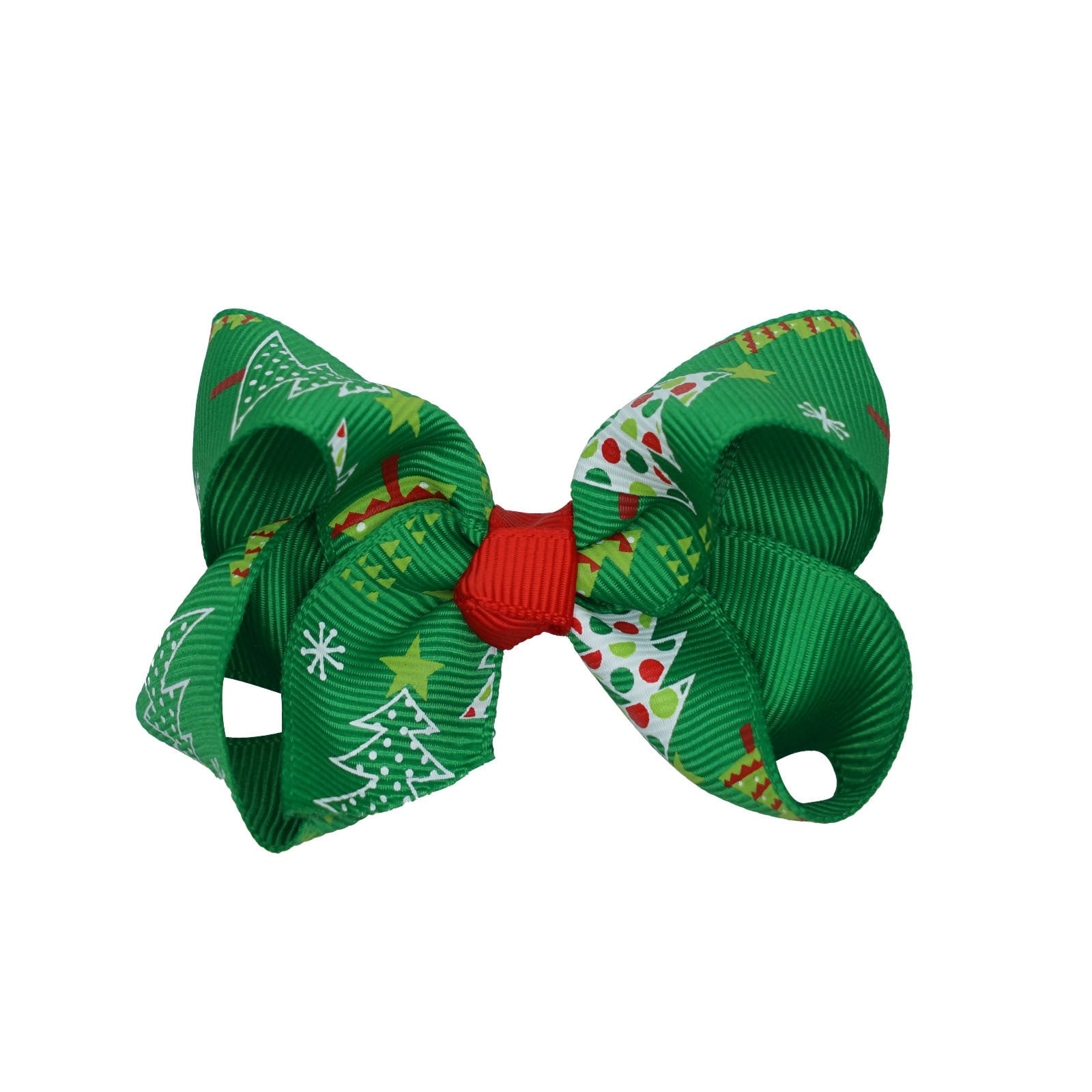 Santa Claus Printed Bow Barrettes European And American