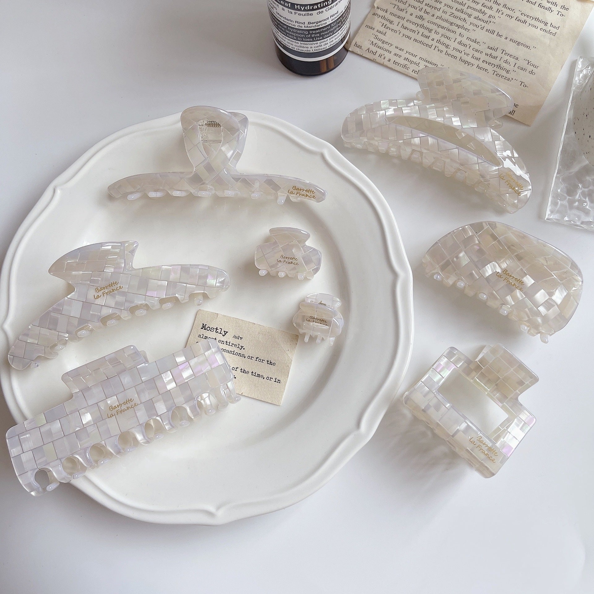 Women's Fashion Simple Cellulose Acetate Sheet Barrettes
