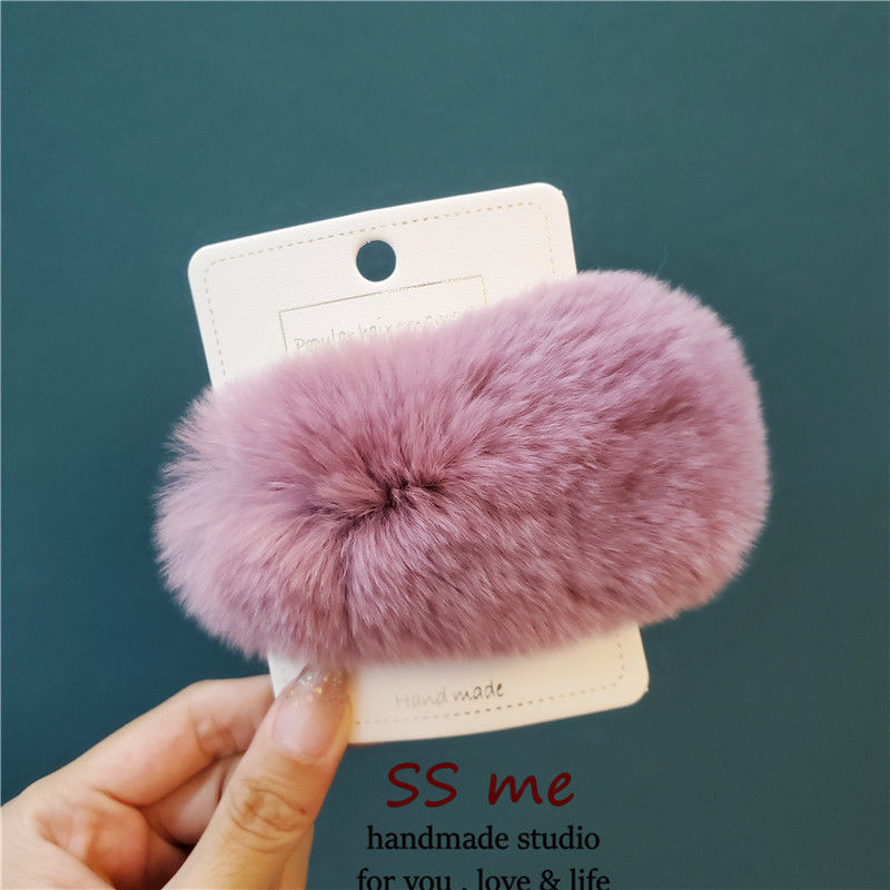 Women's Fashion Super Cute Plush Hair Clip