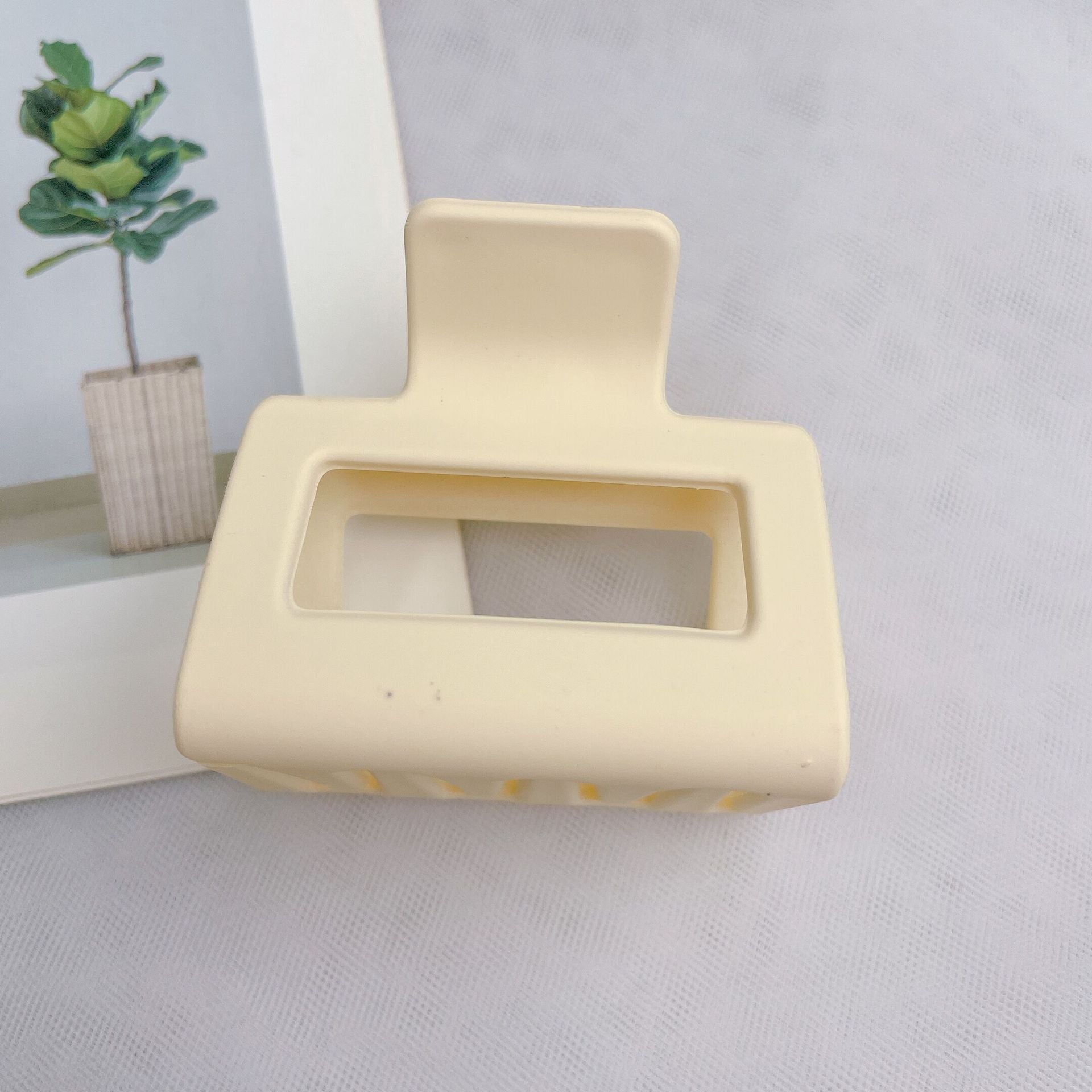 Hair Accessories Girl Hair Clip Frosted Style 5cm Square