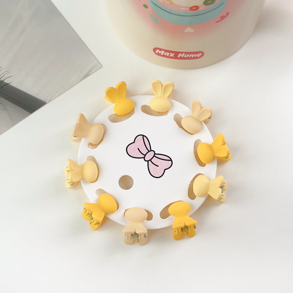 New Children's Barrettes 10 PCs Colorful Cartoon Baby Small Jaw Clip Bangs Broken Hair Princess Hairstyle Mini Hairpin