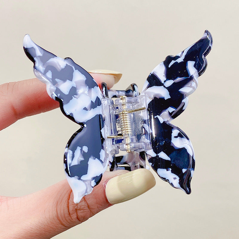 Acetic Acid Board Marble Pattern Hair Clip