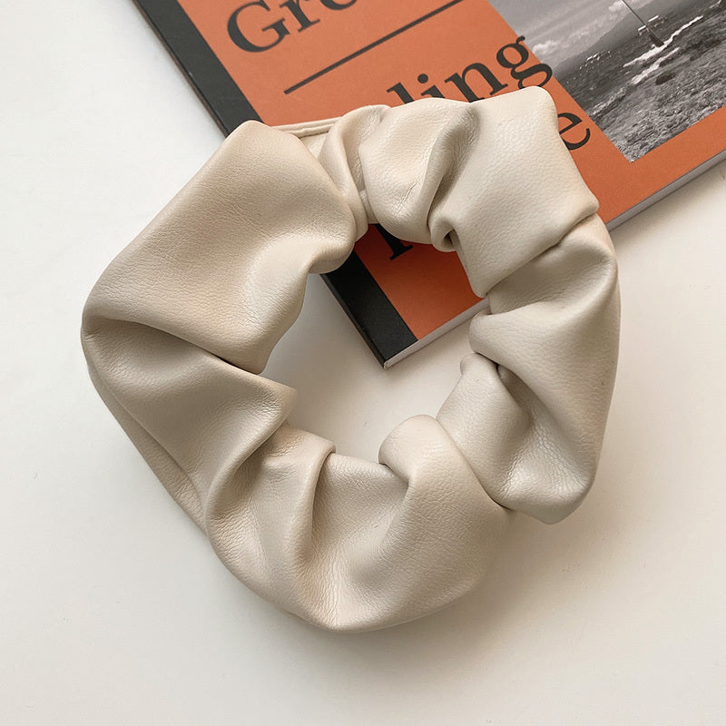 Leather Pig Large Intestine Hair Ring Female Summer Net Red