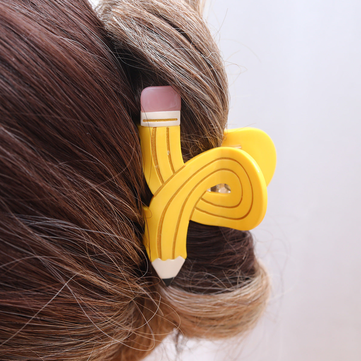 Pencil Twisted Versatile Personality Shark Clip Barrettes