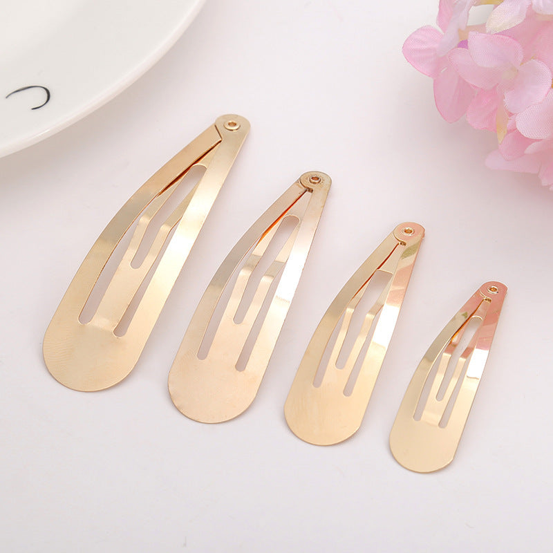 Water Drop Clip BB Clip Gold Swimming Black Nickel Color Bow Handmade Hair Accessories