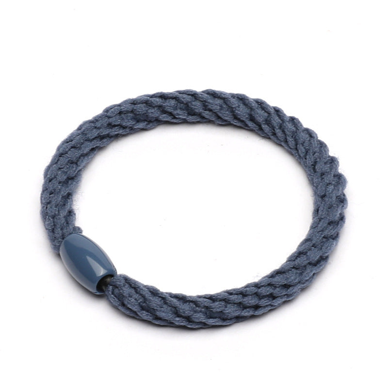 Woven High Elastic Women's Color Rubber Hair Ring