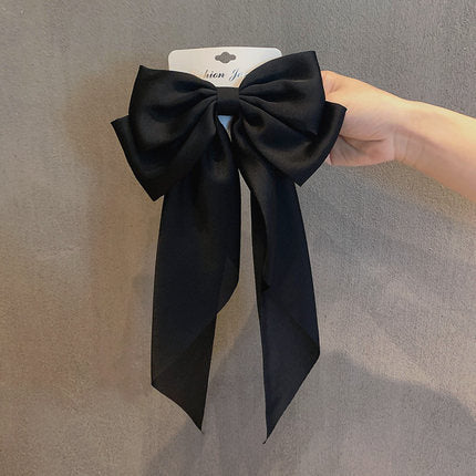 French Chiffon Bow Ribbon Hair Clip