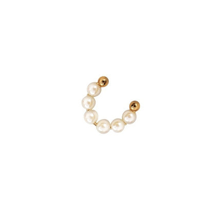 Ladies Full Heart Pearl Bow Cutout Hair Clip