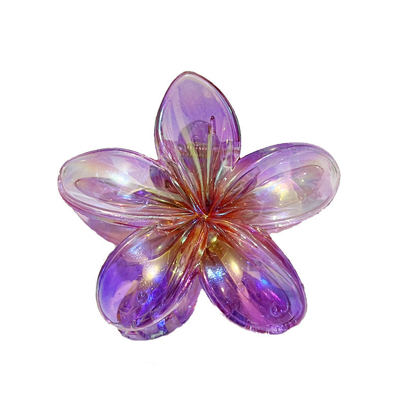 Plating Color Transparent Egg Bauhinia Barrettes Women's