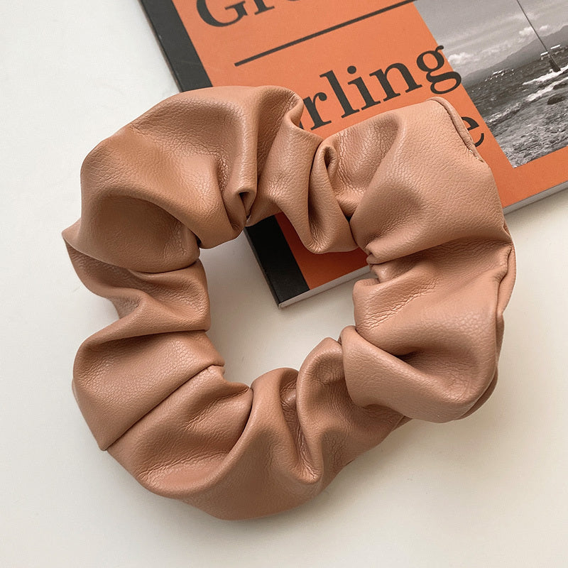 Leather Pig Large Intestine Hair Ring Female Summer Net Red