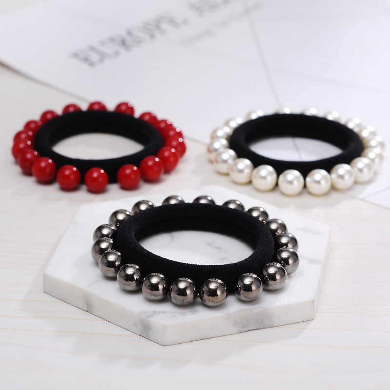 Handmade Pearl Headband Full Ring Hair Ring