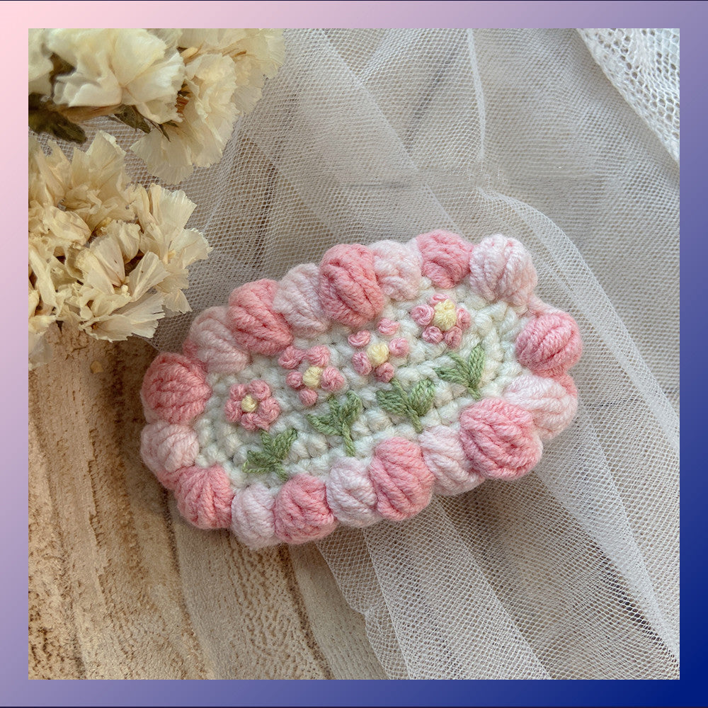 Fashion Braided Yarn Three-dimensional Hair Clip