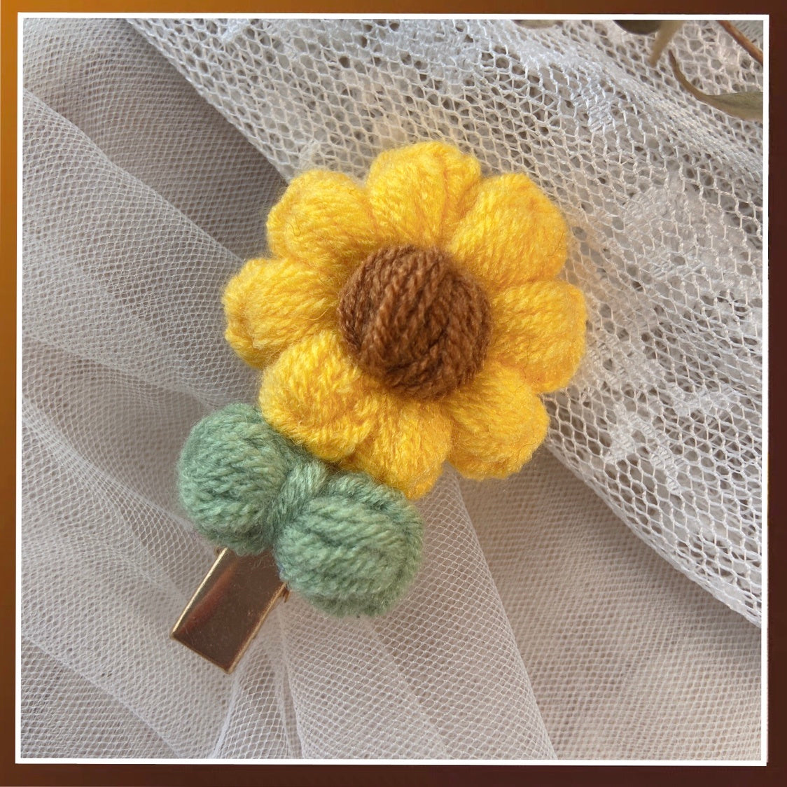 Fashion Braided Yarn Three-dimensional Hair Clip