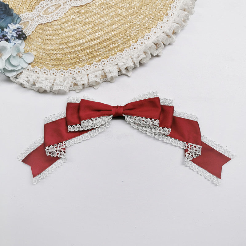 Versatile Lolita Lace Bow Hairband Hair Clip