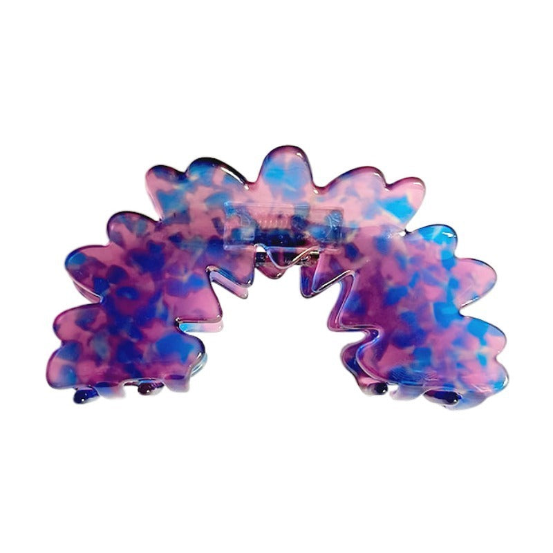 French High-grade Wave Clouds Grip Barrettes