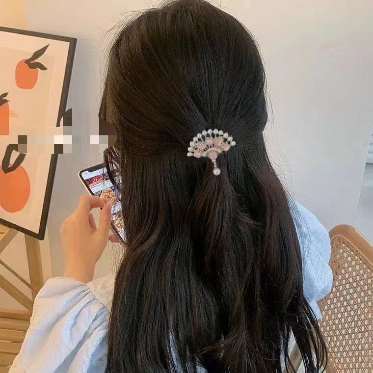 Best Elegant Pearl Antique Style Fan Hair Clip