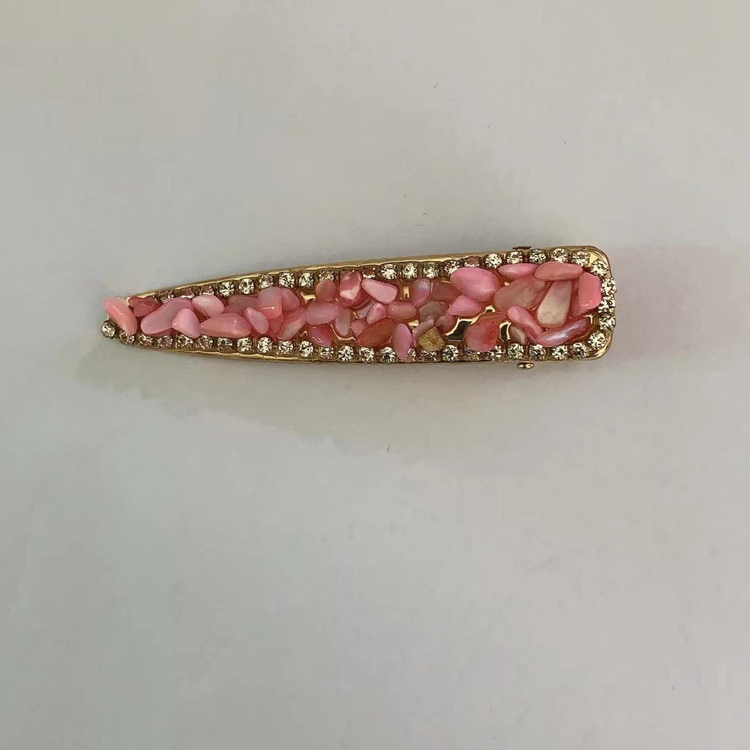 Rhinestone Barrettes Girl Side Clip And Barrettes Side Bangs Clip Top Clip Hairpin