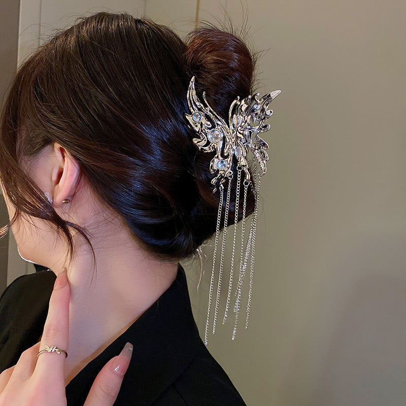 Best Butterfly Moonstone Tassel Personalized Hair Shark Clip