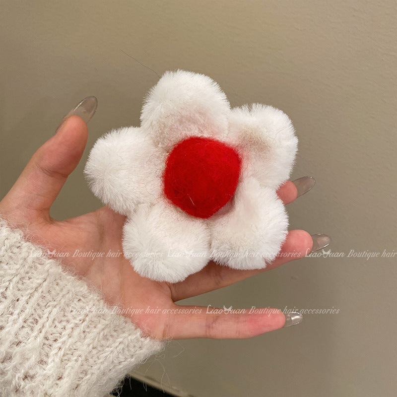 Best Plush Barrettes Women's High Sense