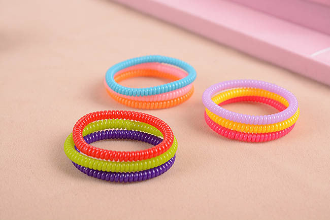 Phone Line Hair Ring High Toughness Ultra-fine Spiral