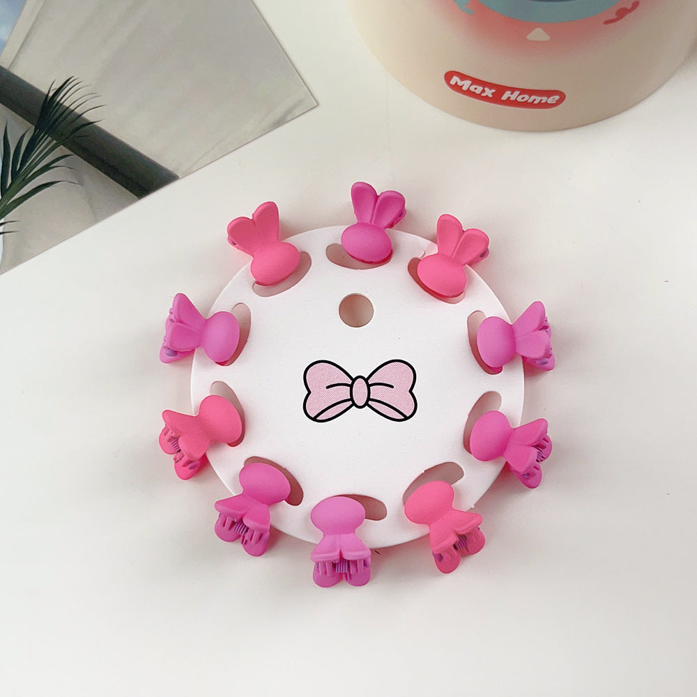 New Children's Barrettes 10 PCs Colorful Cartoon Baby Small Jaw Clip Bangs Broken Hair Princess Hairstyle Mini Hairpin