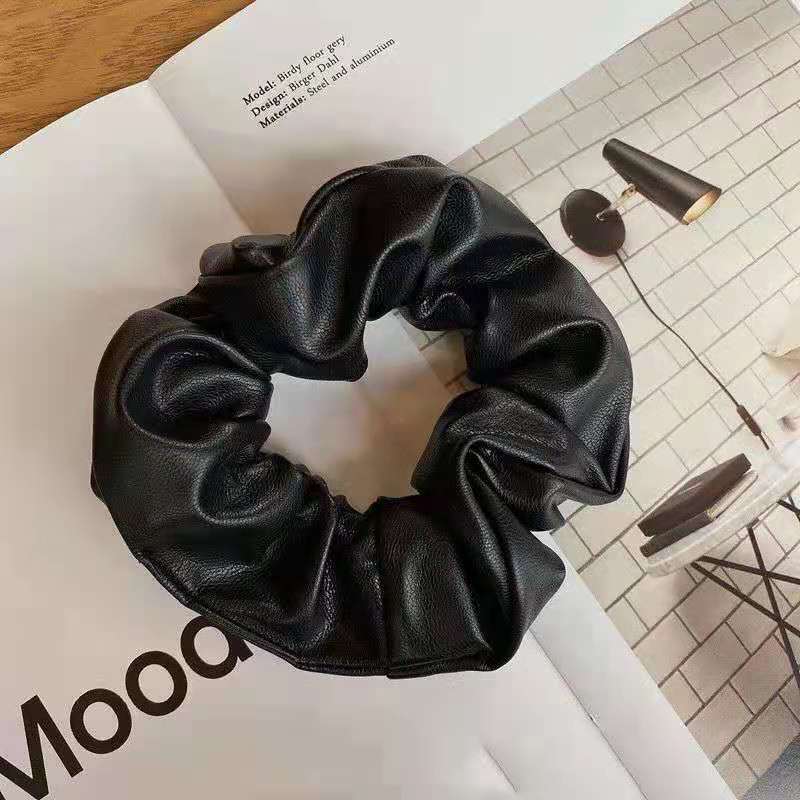 New Style Simple Temperament Pu Leather Large Intestine Hair Ring