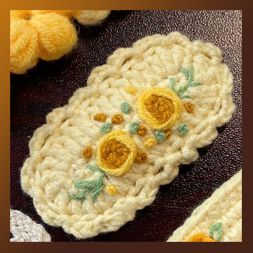 Fashion Braided Yarn Three-dimensional Hair Clip