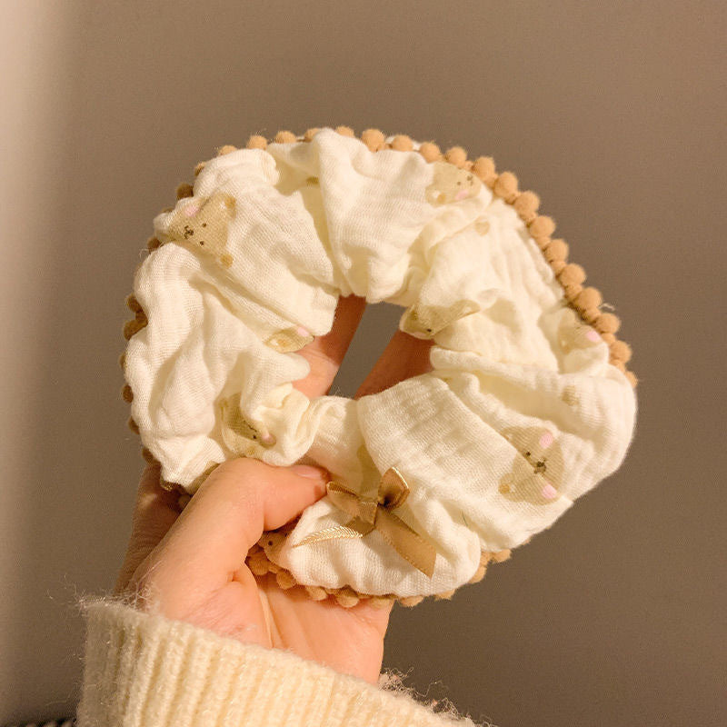 Summer Super Fairy Sweet Lace Large Intestine Hair Ring