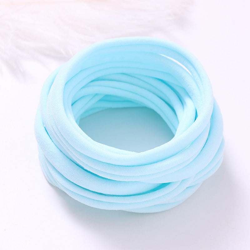 INS Seamless Nylon Fine Hair Band Children's Hair Ring Handmade DIY Baby Headband